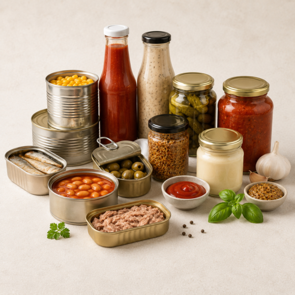 Condiments & Cans | صلصات ومعلبات